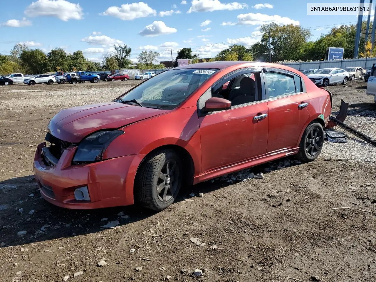 3N1AB6AP9BL631612 2011 Nissan Sentra 2.0
