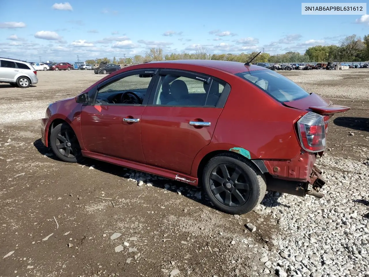 3N1AB6AP9BL631612 2011 Nissan Sentra 2.0