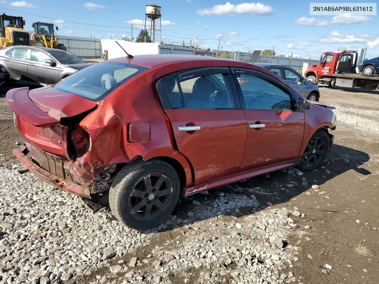 3N1AB6AP9BL631612 2011 Nissan Sentra 2.0