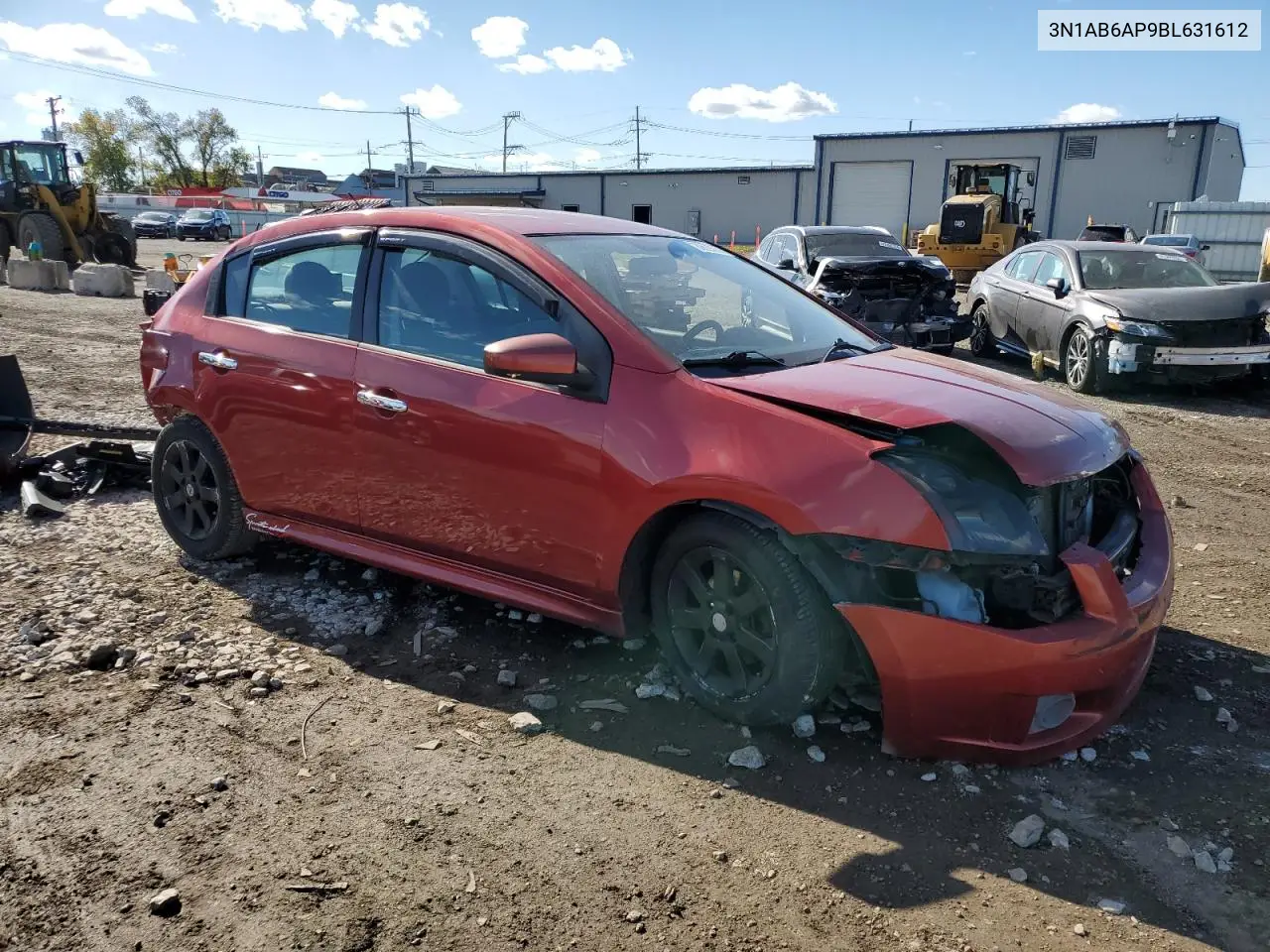 3N1AB6AP9BL631612 2011 Nissan Sentra 2.0