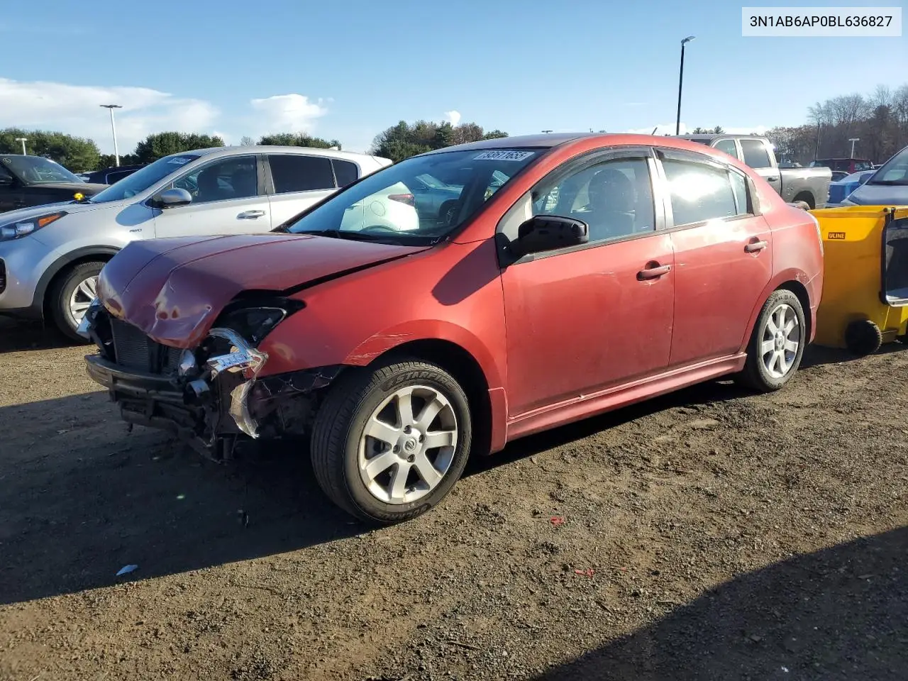3N1AB6AP0BL636827 2011 Nissan Sentra 2.0