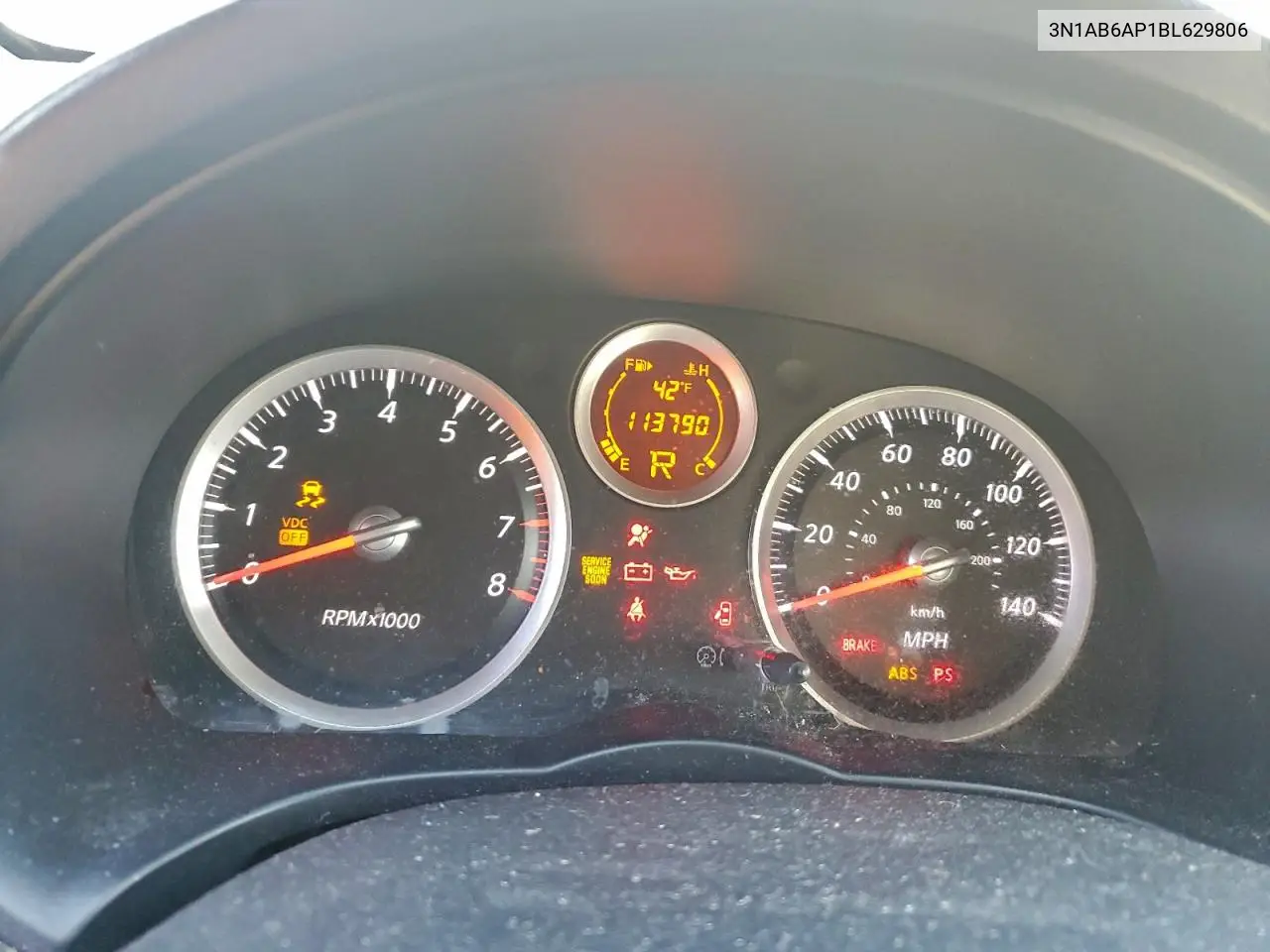 3N1AB6AP1BL629806 2011 Nissan Sentra 2.0