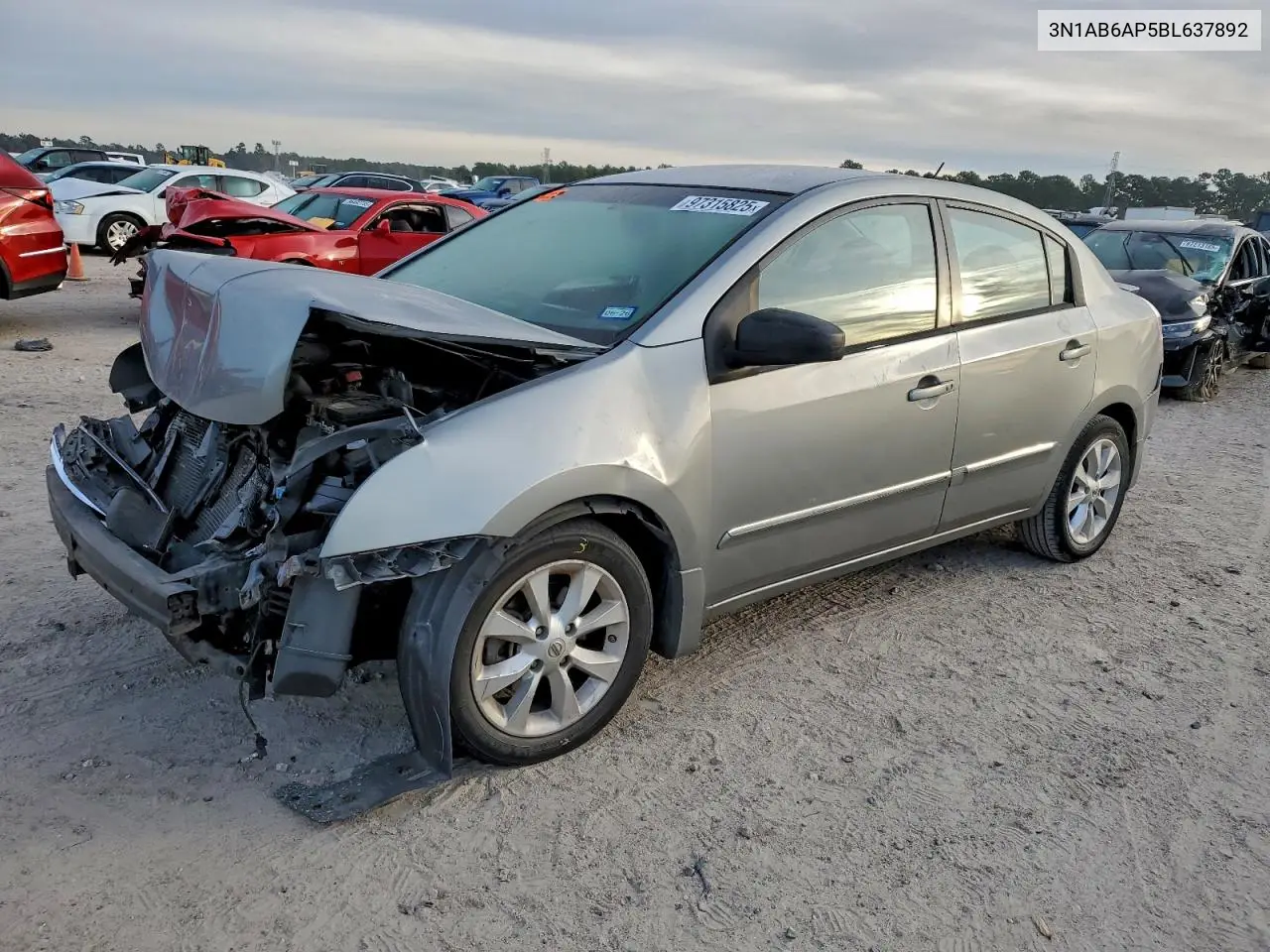 3N1AB6AP5BL637892 2011 Nissan Sentra 2.0