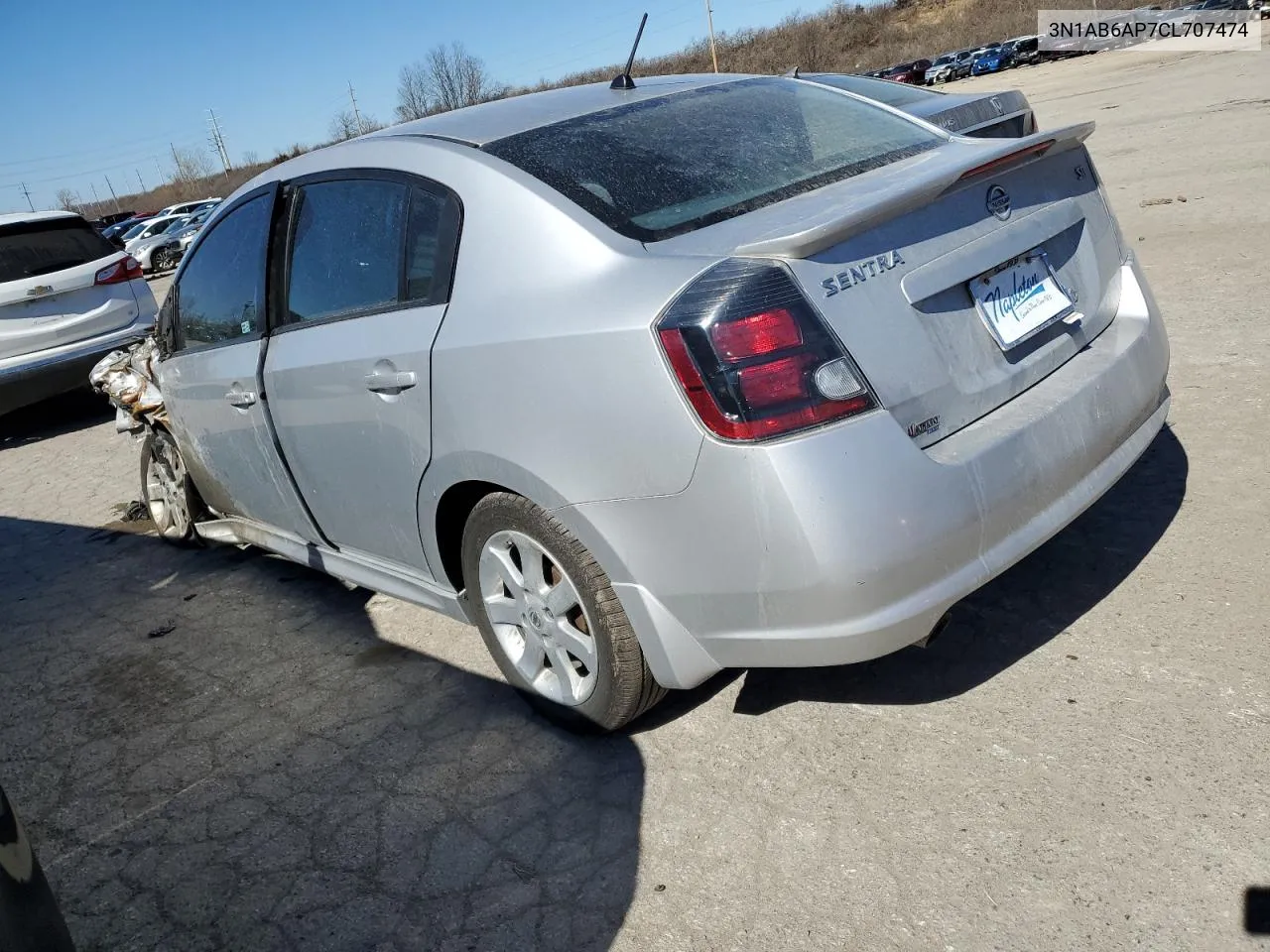 3N1AB6AP7CL707474 2012 Nissan Sentra 2.0