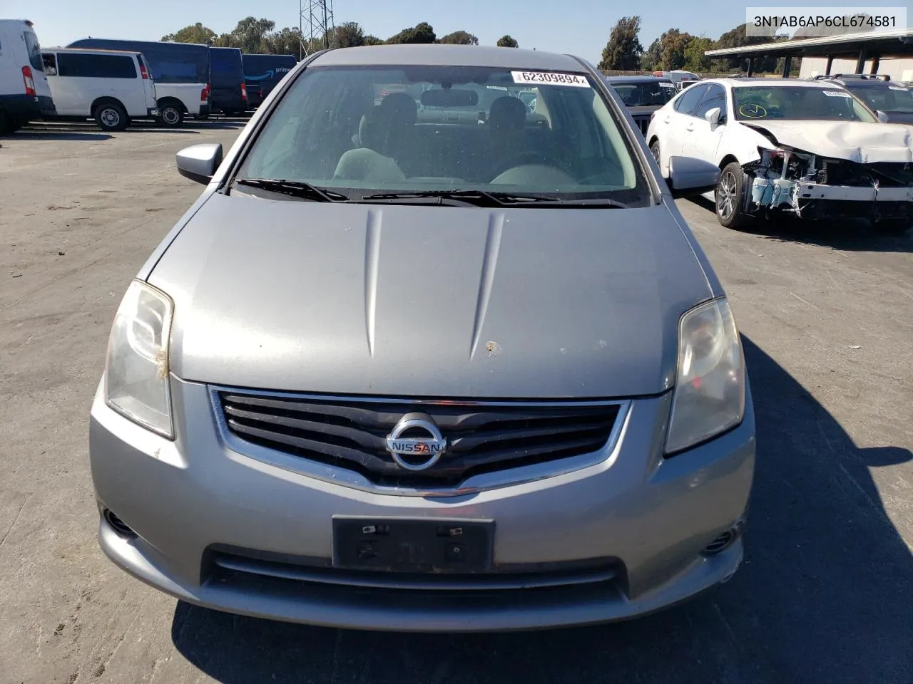 2012 Nissan Sentra 2.0 VIN: 3N1AB6AP6CL674581 Lot: 62309894