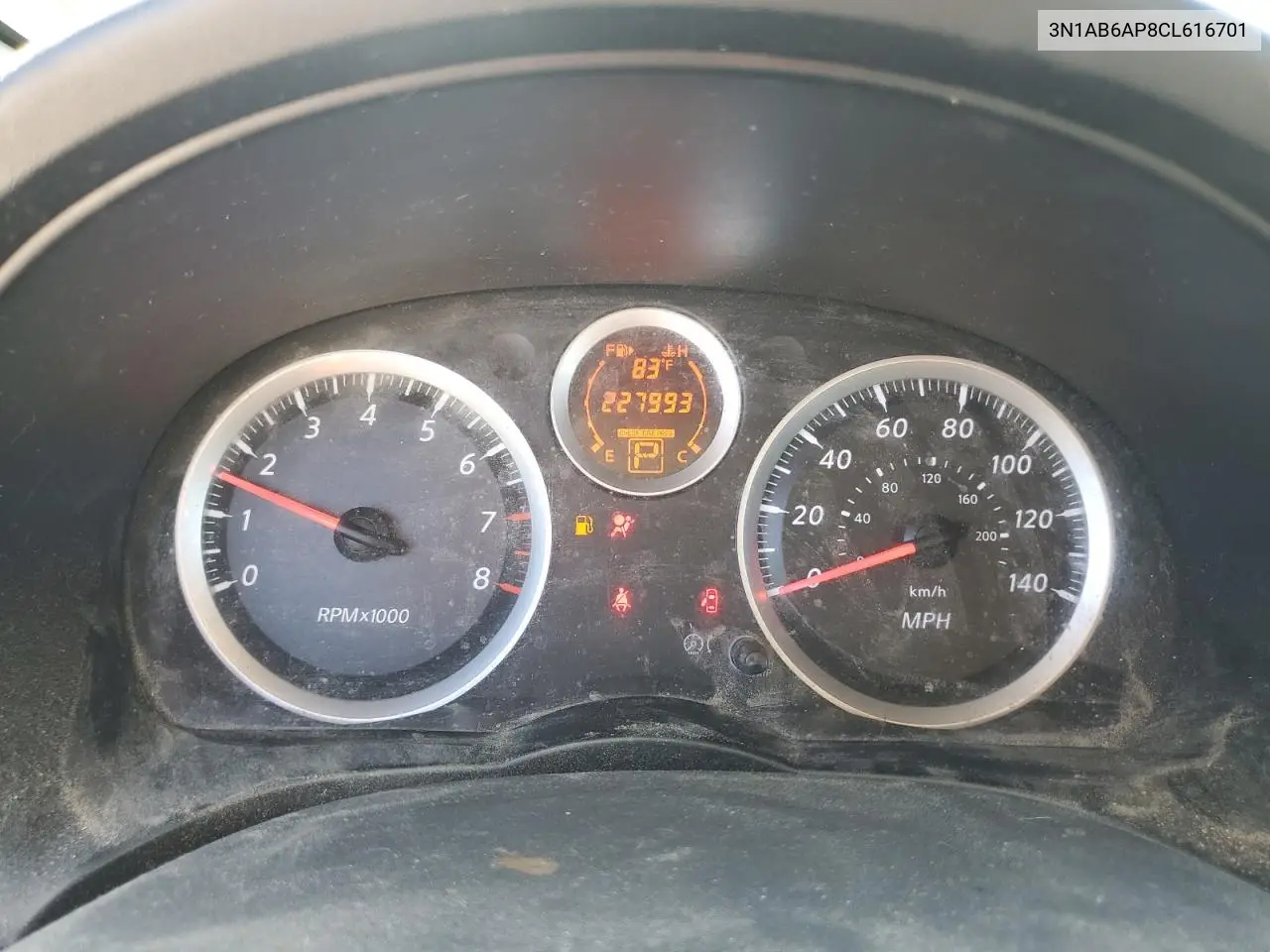3N1AB6AP8CL616701 2012 Nissan Sentra 2.0