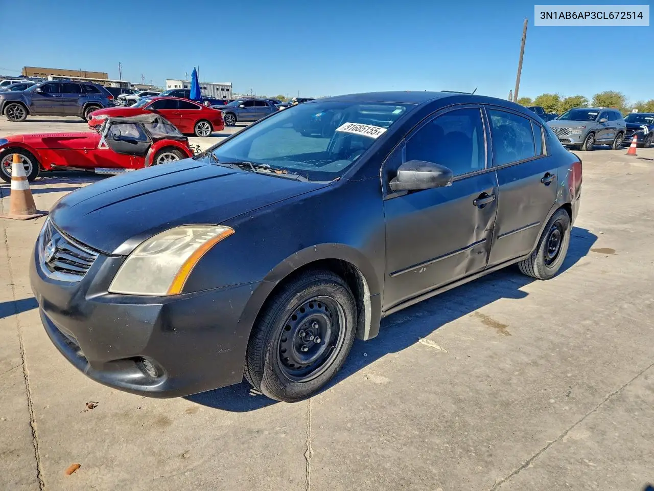 3N1AB6AP3CL672514 2012 Nissan Sentra 2.0