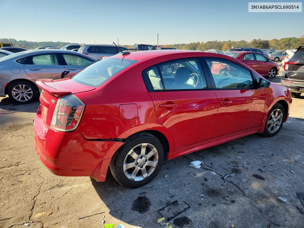 3N1AB6AP5CL690514 2012 Nissan Sentra 2.0