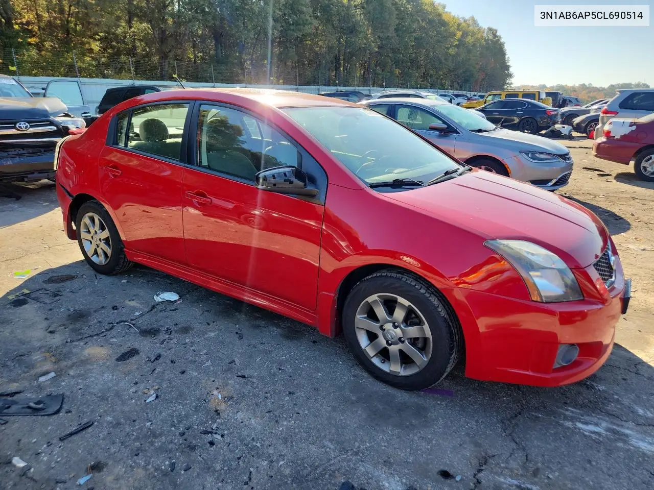 3N1AB6AP5CL690514 2012 Nissan Sentra 2.0