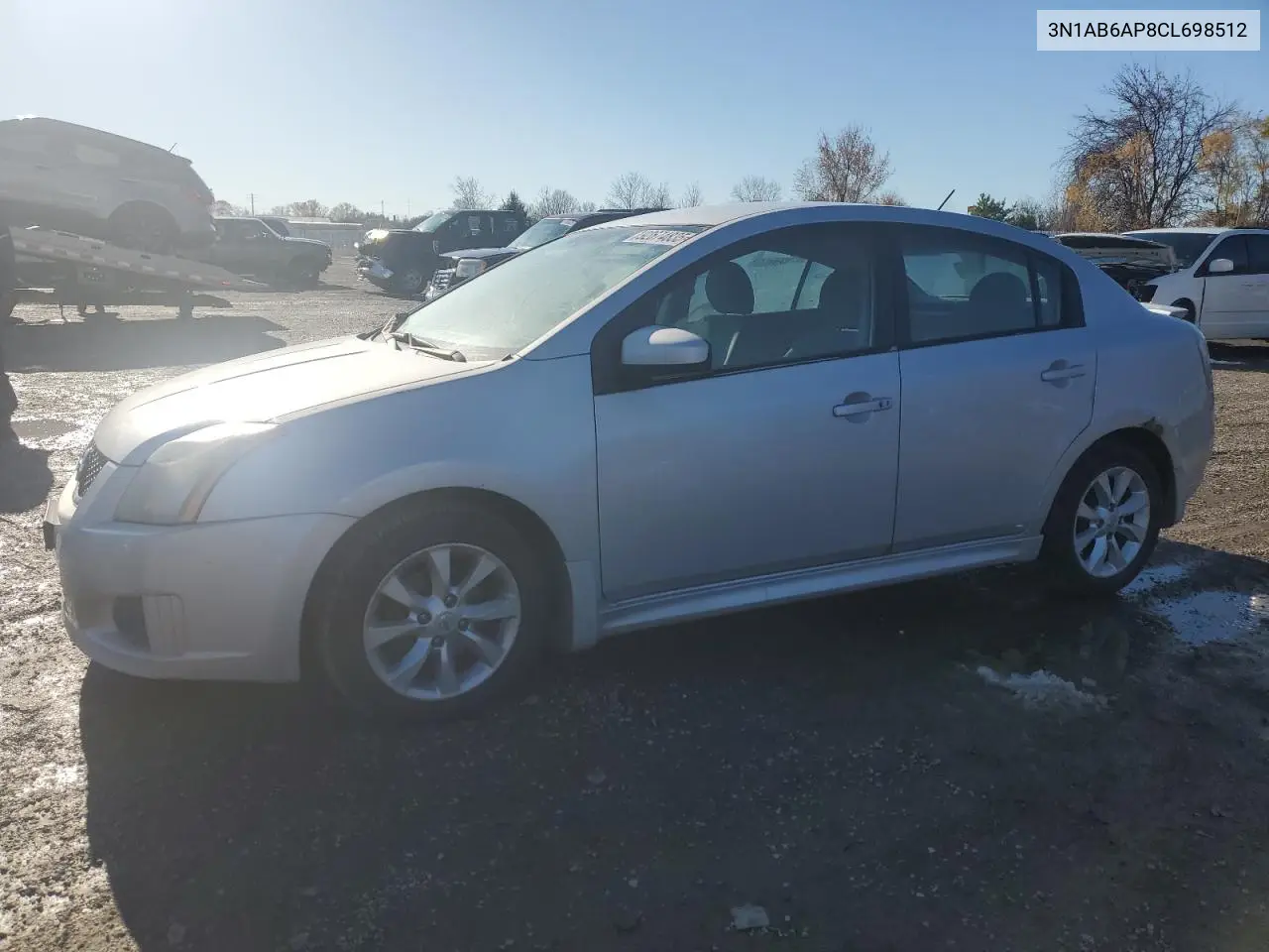 3N1AB6AP8CL698512 2012 Nissan Sentra 2.0