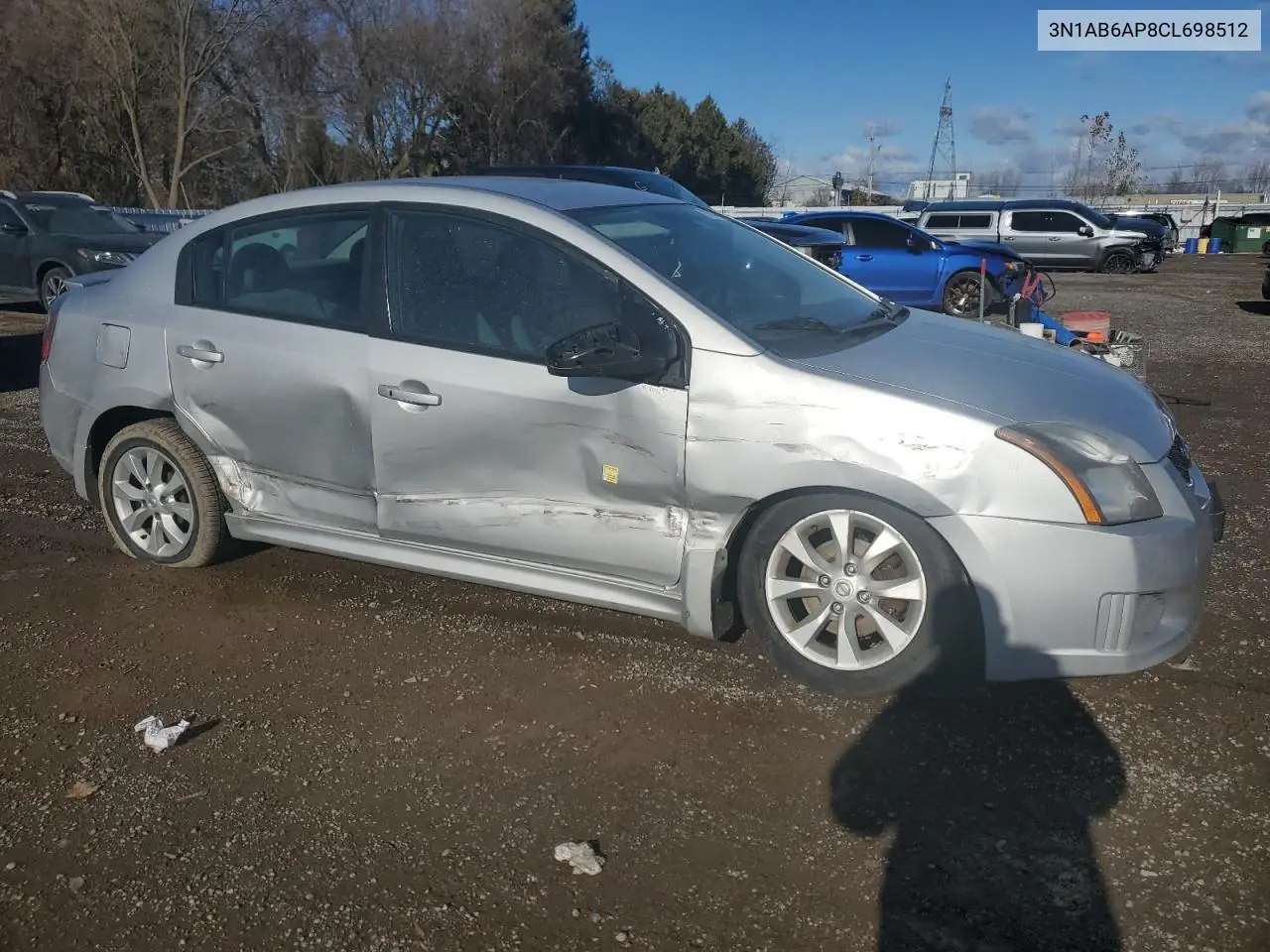 3N1AB6AP8CL698512 2012 Nissan Sentra 2.0