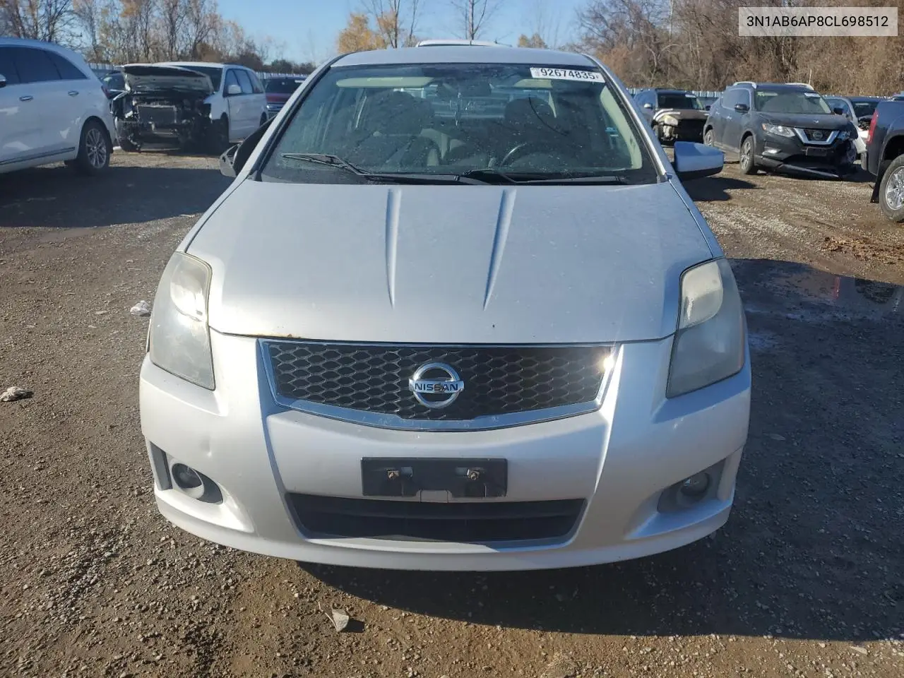 3N1AB6AP8CL698512 2012 Nissan Sentra 2.0