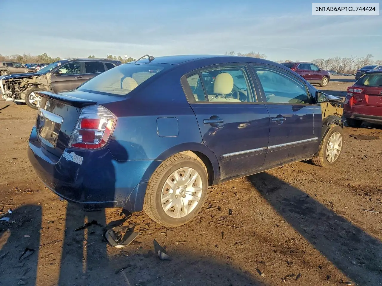3N1AB6AP1CL744424 2012 Nissan Sentra 2.0