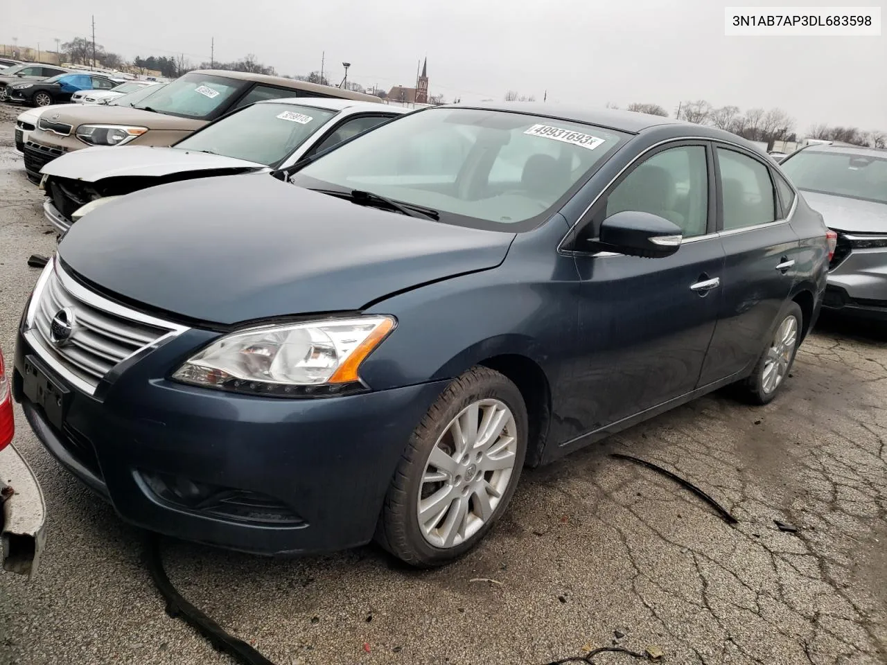 2013 Nissan Sentra S VIN: 3N1AB7AP3DL683598 Lot: 49931693