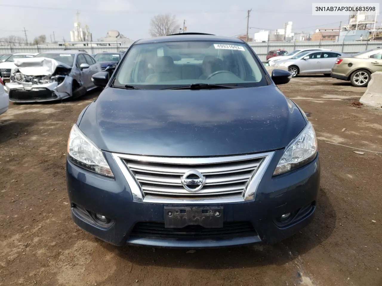 2013 Nissan Sentra S VIN: 3N1AB7AP3DL683598 Lot: 49931693