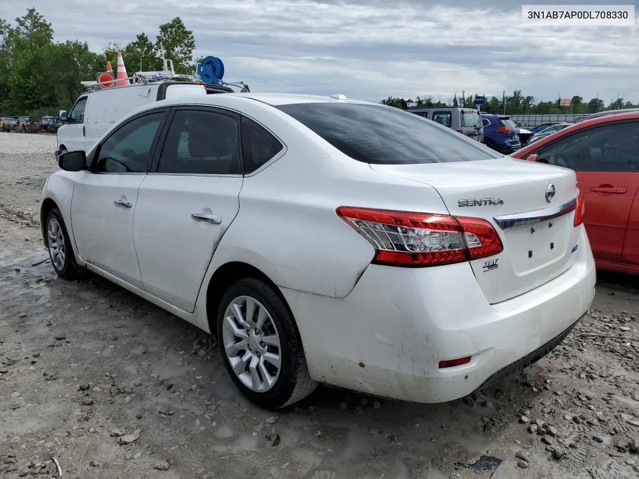 2013 Nissan Sentra S VIN: 3N1AB7AP0DL708330 Lot: 59774124