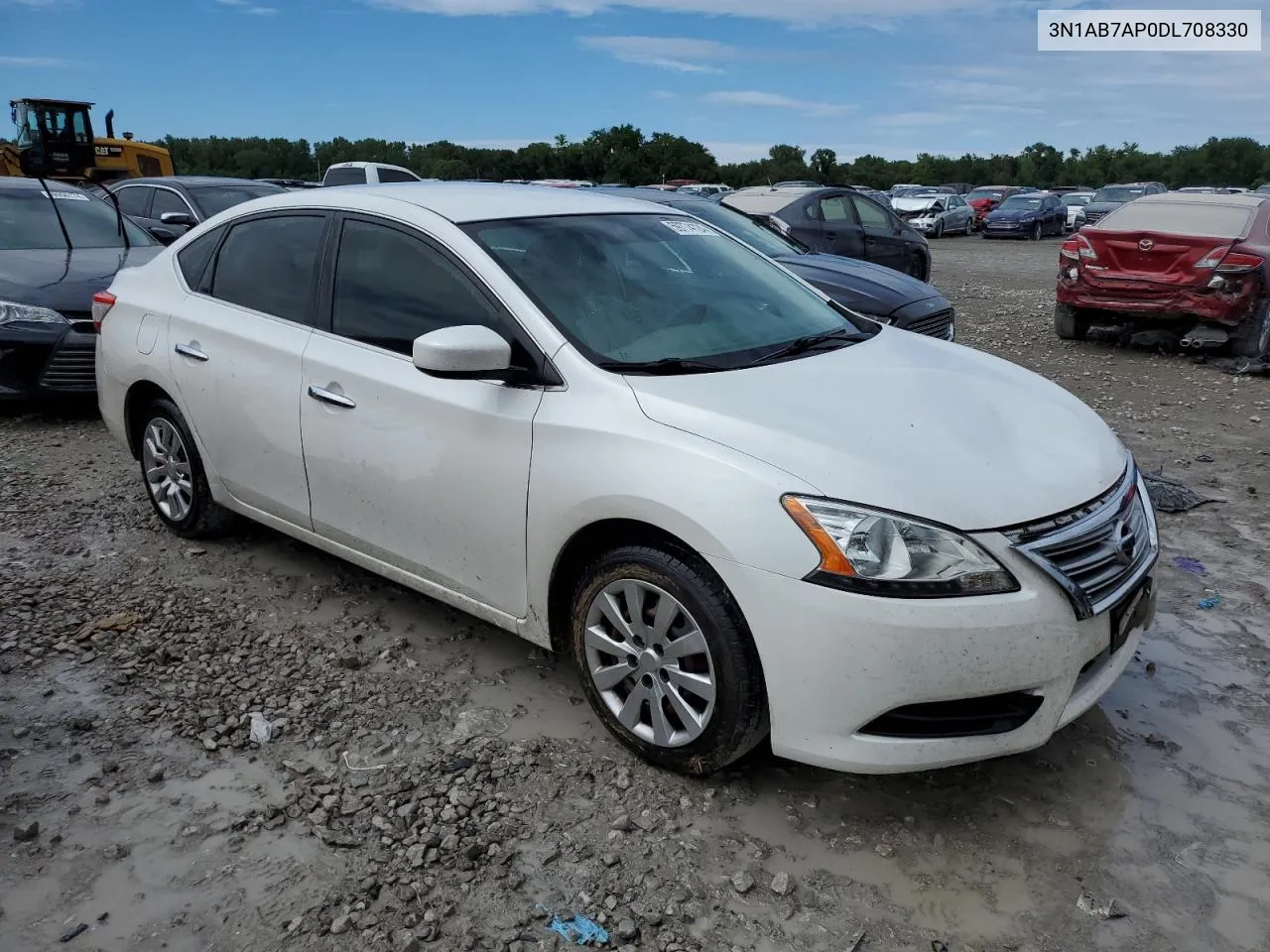 2013 Nissan Sentra S VIN: 3N1AB7AP0DL708330 Lot: 59774124