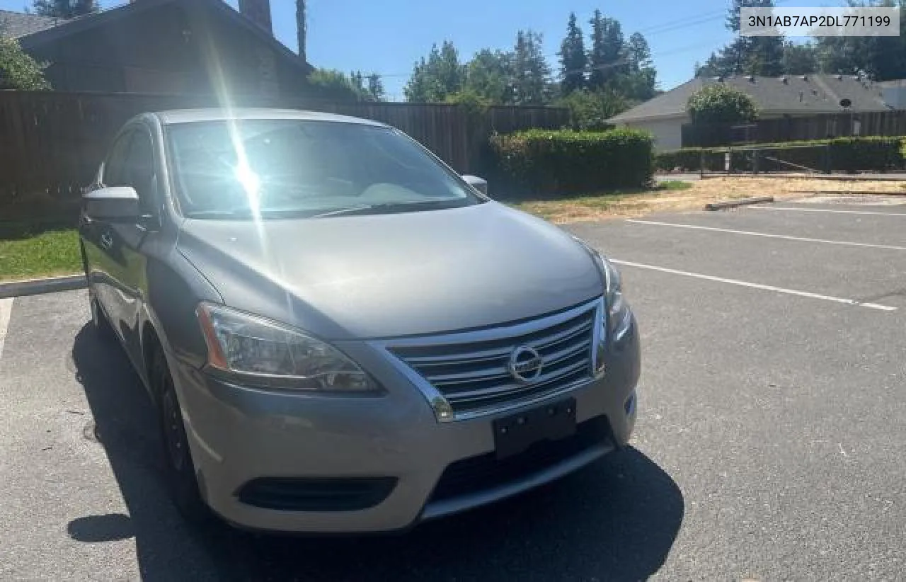 2013 Nissan Sentra S VIN: 3N1AB7AP2DL771199 Lot: 62493464