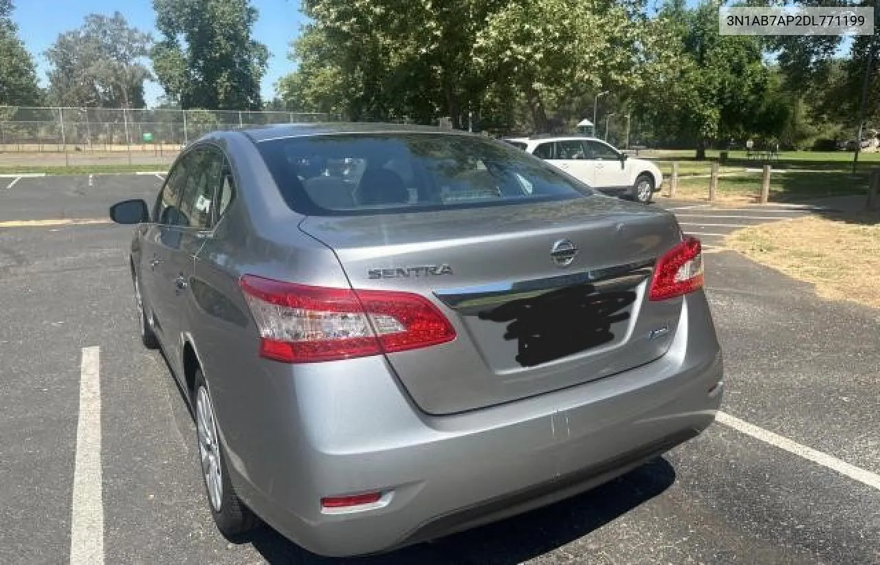 2013 Nissan Sentra S VIN: 3N1AB7AP2DL771199 Lot: 62493464