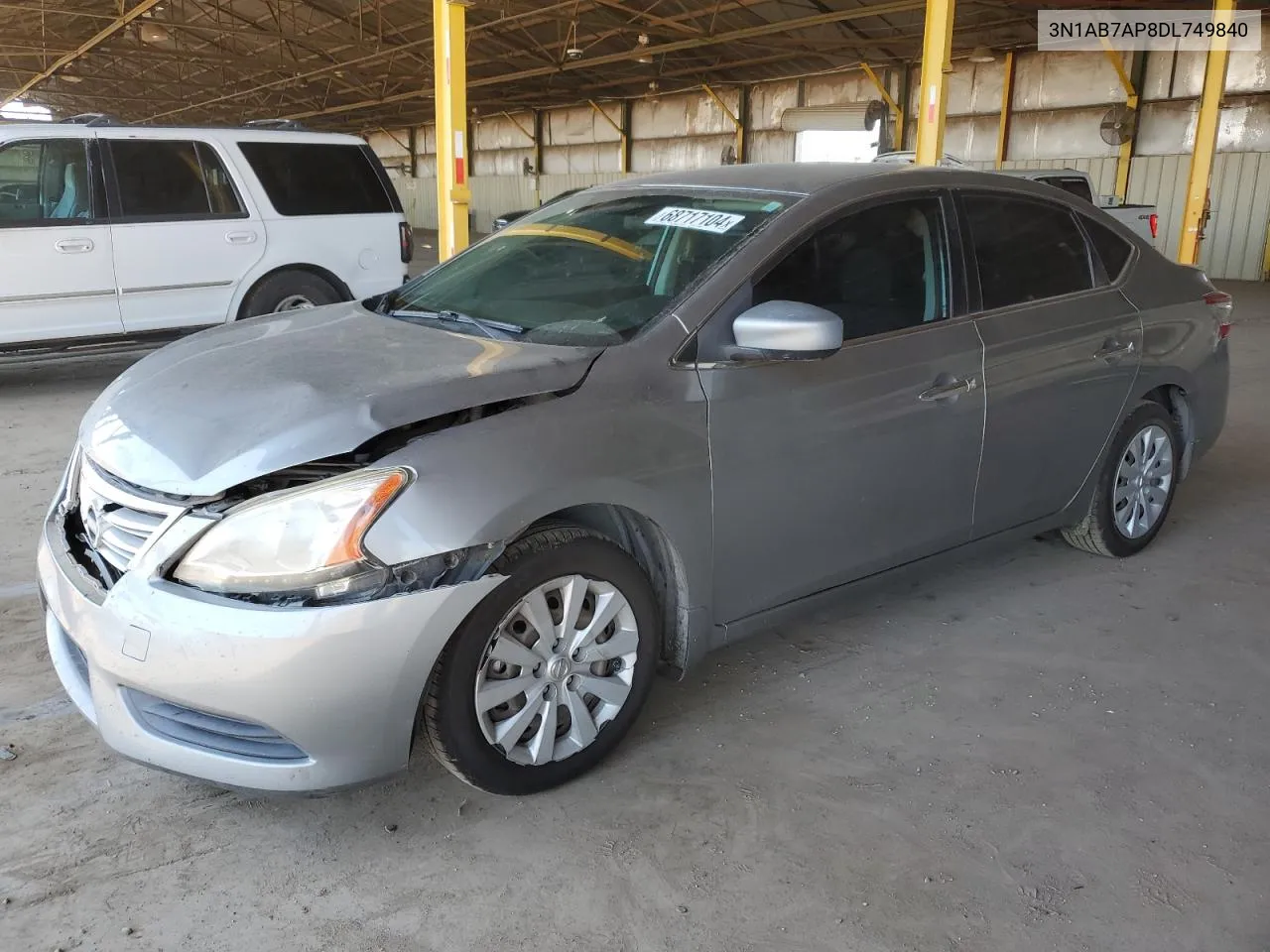 2013 Nissan Sentra S VIN: 3N1AB7AP8DL749840 Lot: 68717104