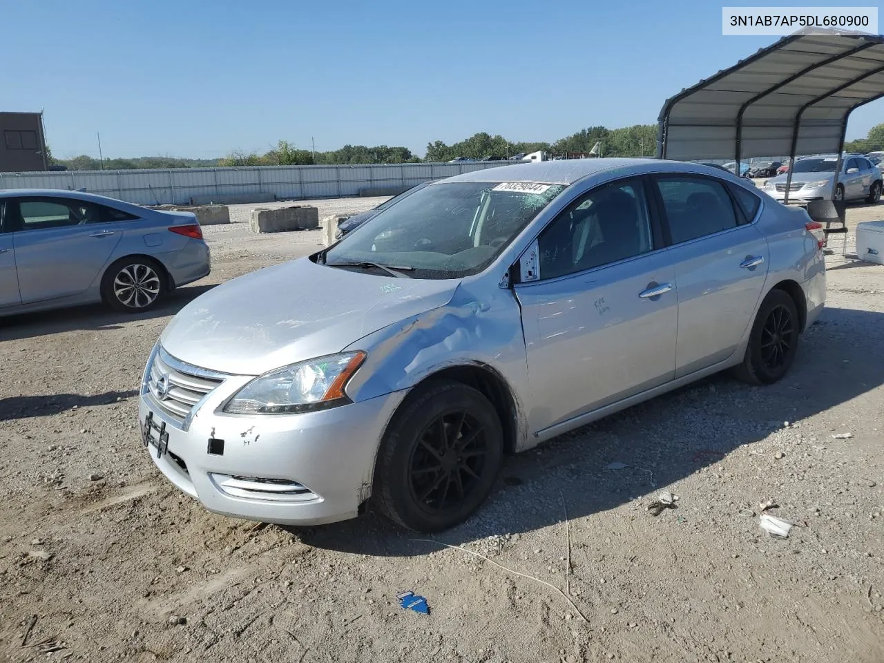 2013 Nissan Sentra S VIN: 3N1AB7AP5DL680900 Lot: 70329044