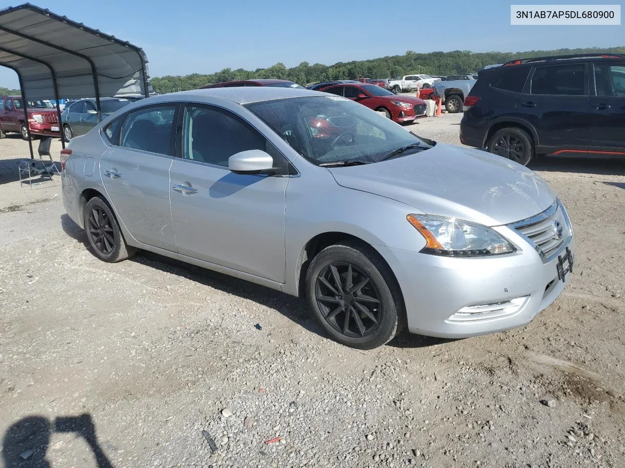 2013 Nissan Sentra S VIN: 3N1AB7AP5DL680900 Lot: 70329044