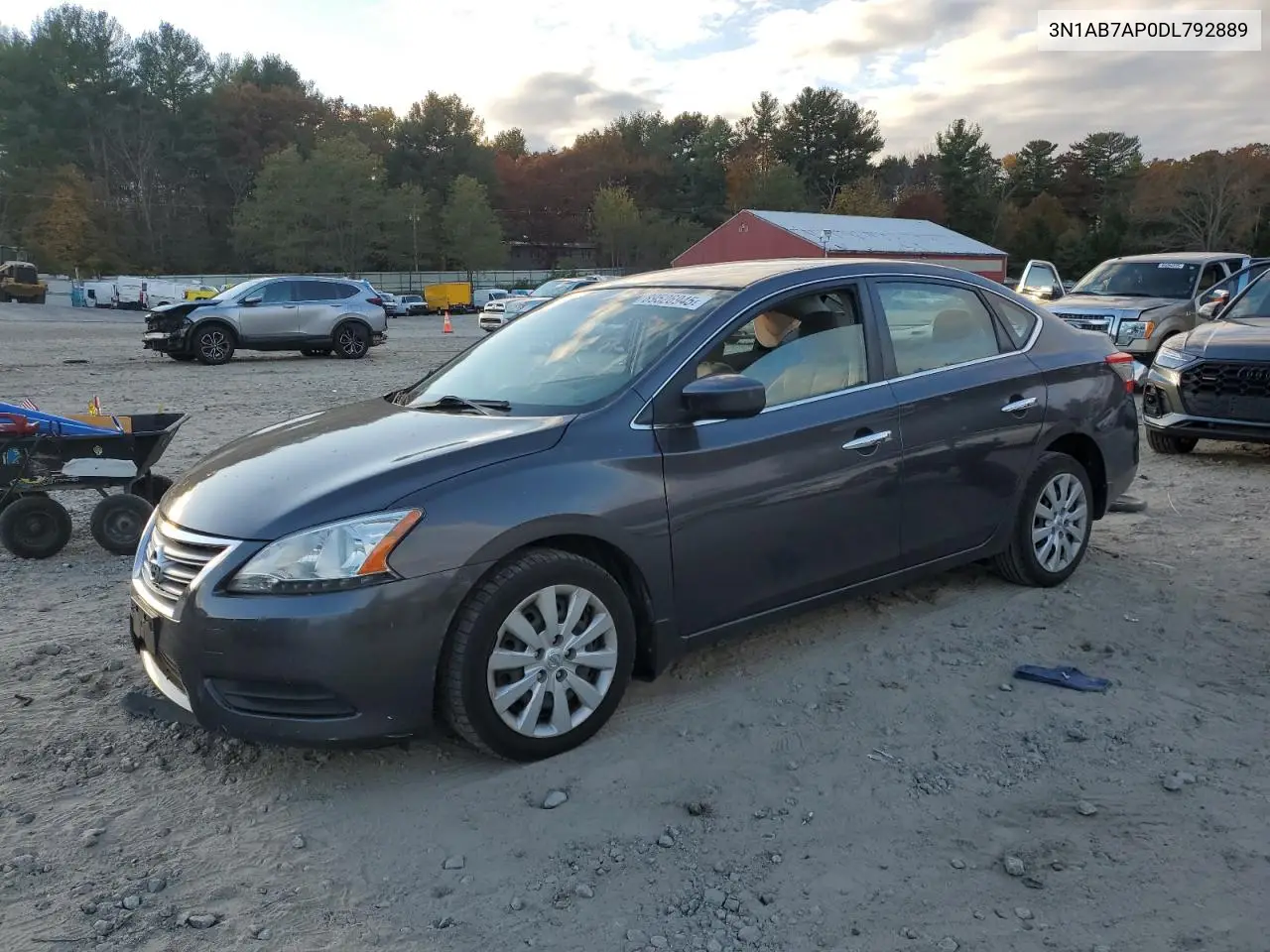 3N1AB7AP0DL792889 2013 Nissan Sentra S