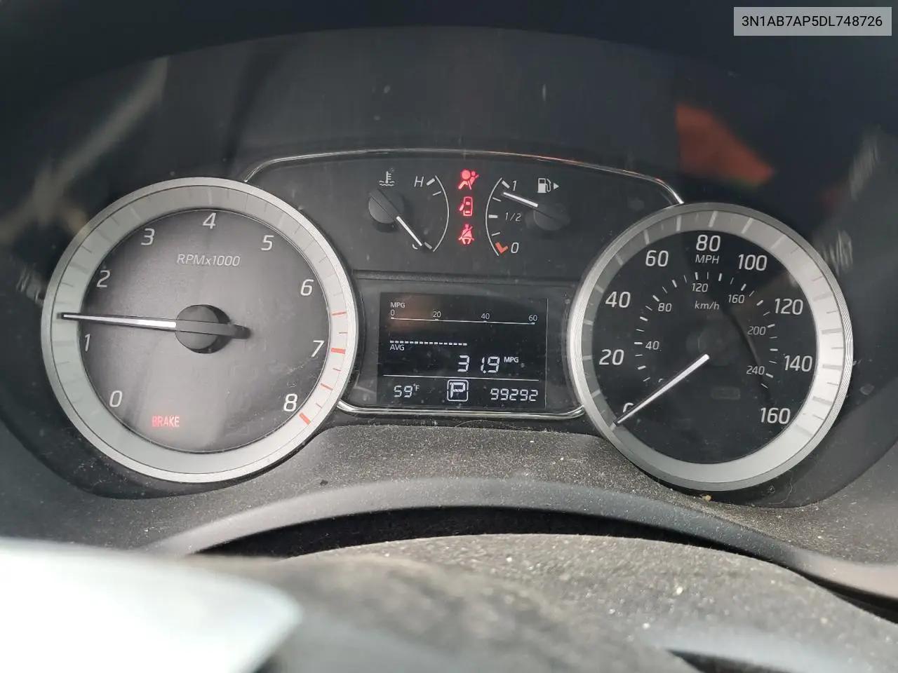3N1AB7AP5DL748726 2013 Nissan Sentra S