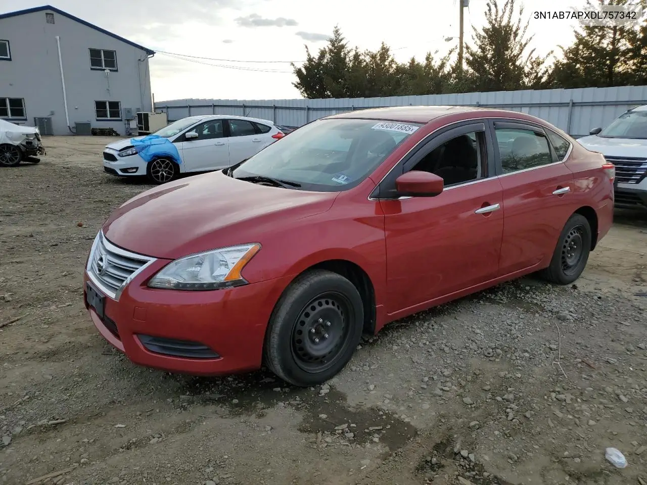 3N1AB7APXDL757342 2013 Nissan Sentra S