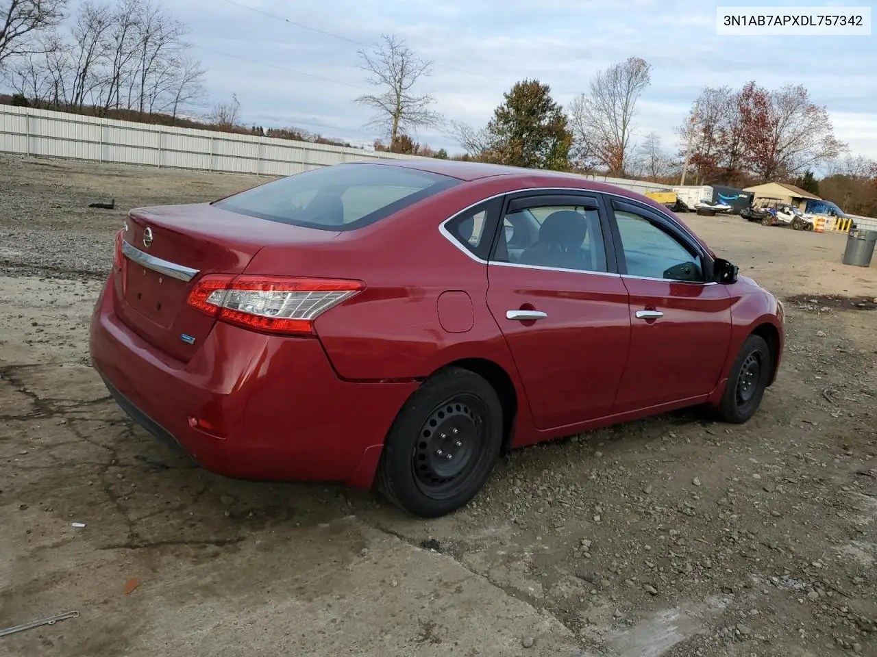 3N1AB7APXDL757342 2013 Nissan Sentra S