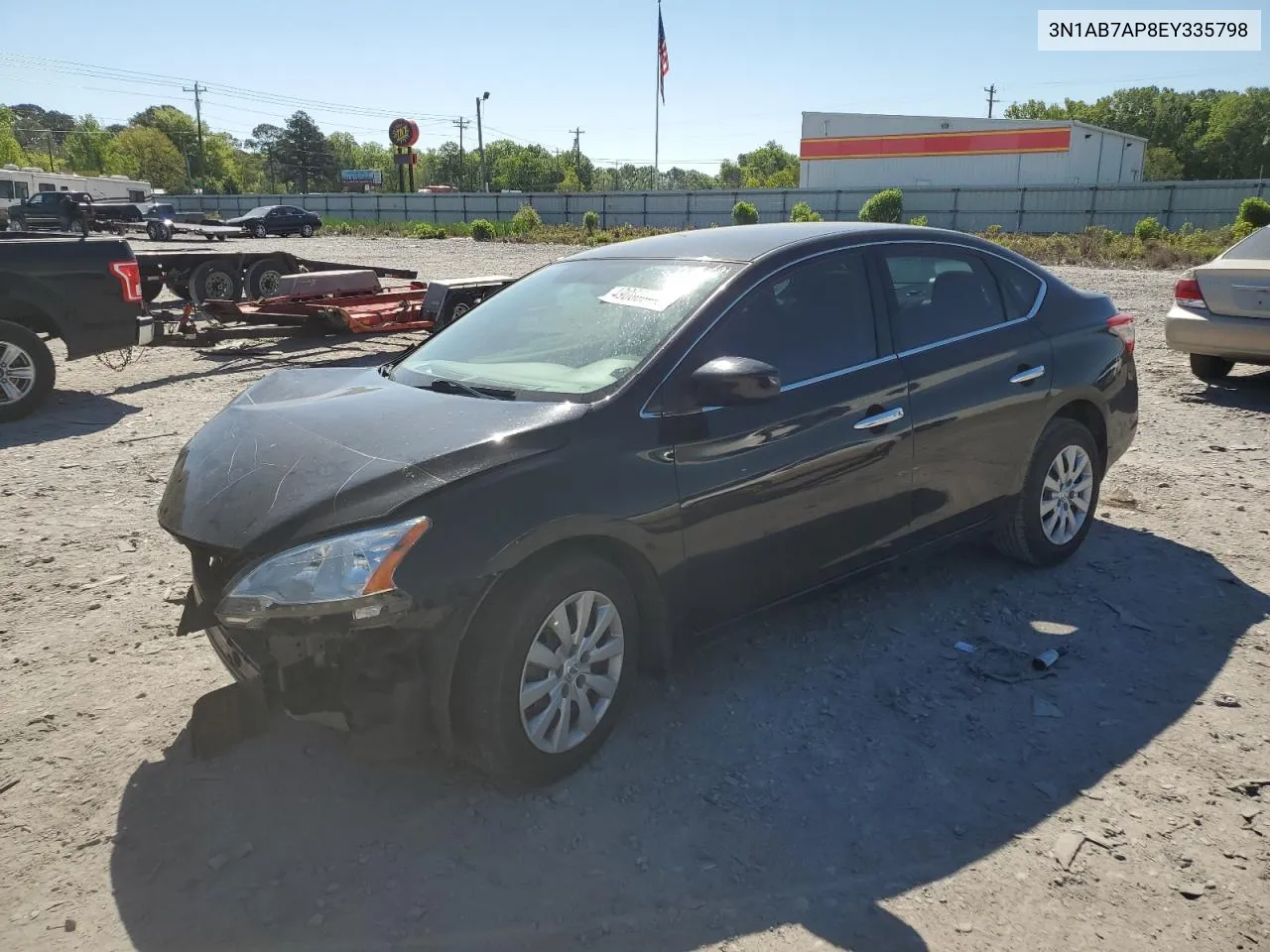 2014 Nissan Sentra S VIN: 3N1AB7AP8EY335798 Lot: 49088044