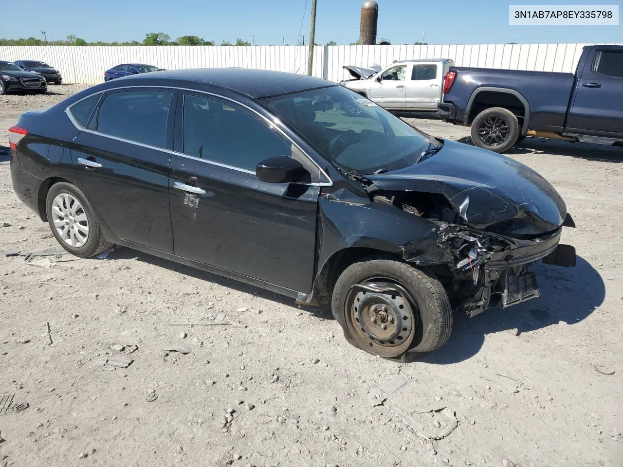 2014 Nissan Sentra S VIN: 3N1AB7AP8EY335798 Lot: 49088044