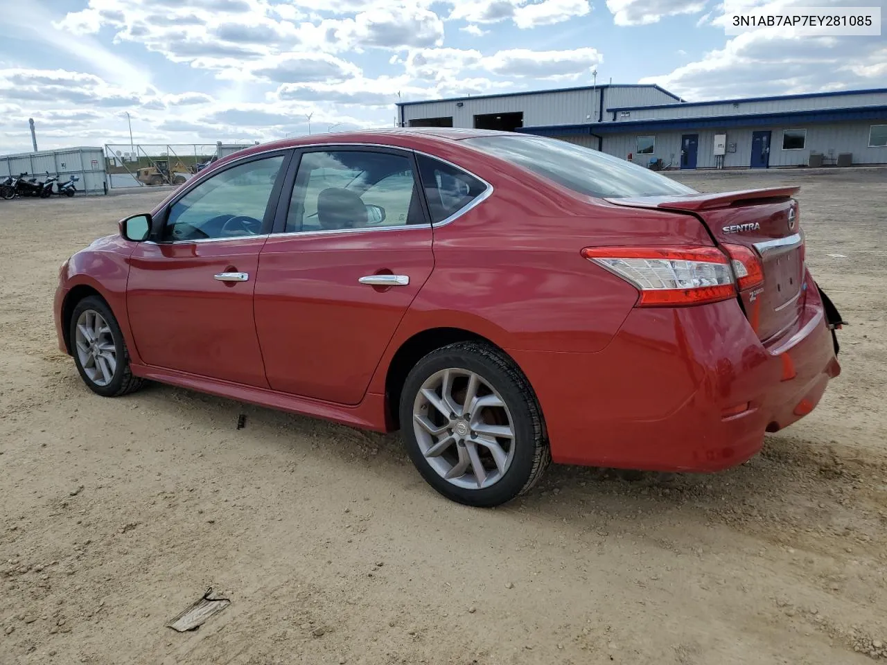 3N1AB7AP7EY281085 2014 Nissan Sentra S