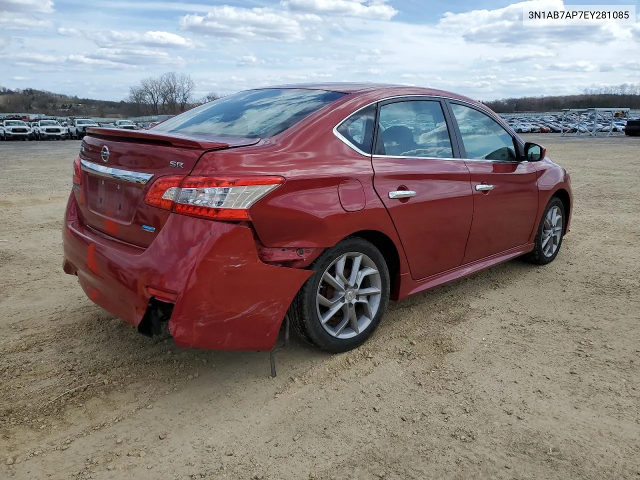 2014 Nissan Sentra S VIN: 3N1AB7AP7EY281085 Lot: 50335954