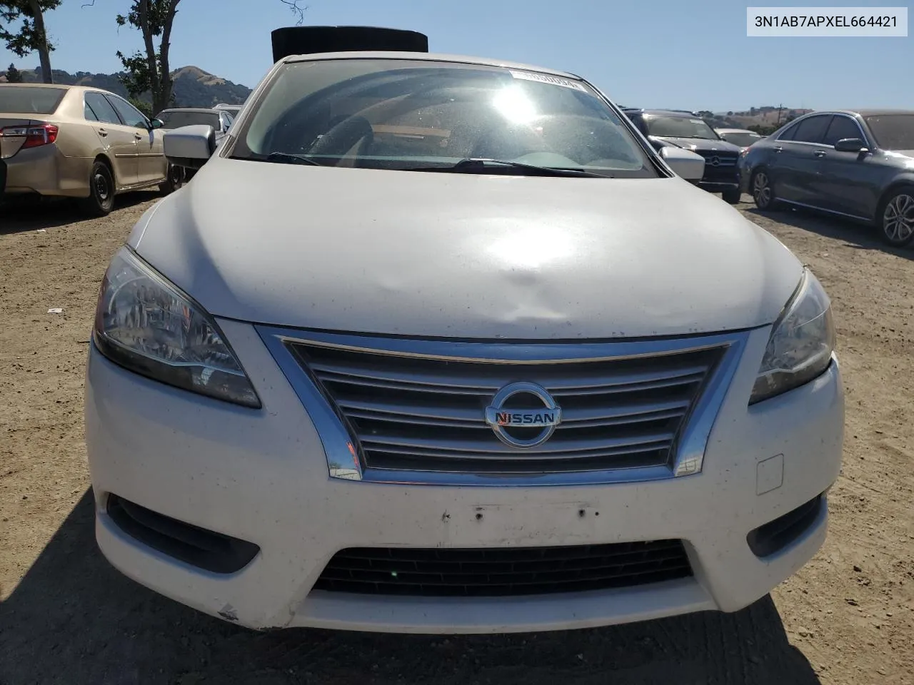 3N1AB7APXEL664421 2014 Nissan Sentra S