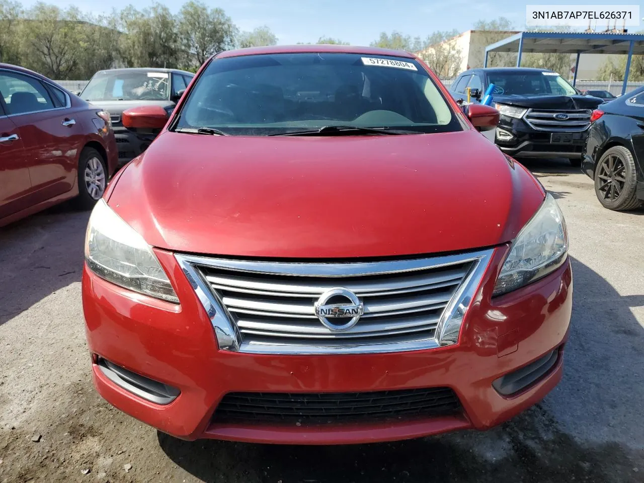 3N1AB7AP7EL626371 2014 Nissan Sentra S