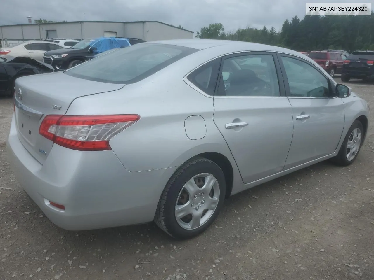 2014 Nissan Sentra S VIN: 3N1AB7AP3EY224320 Lot: 58217434