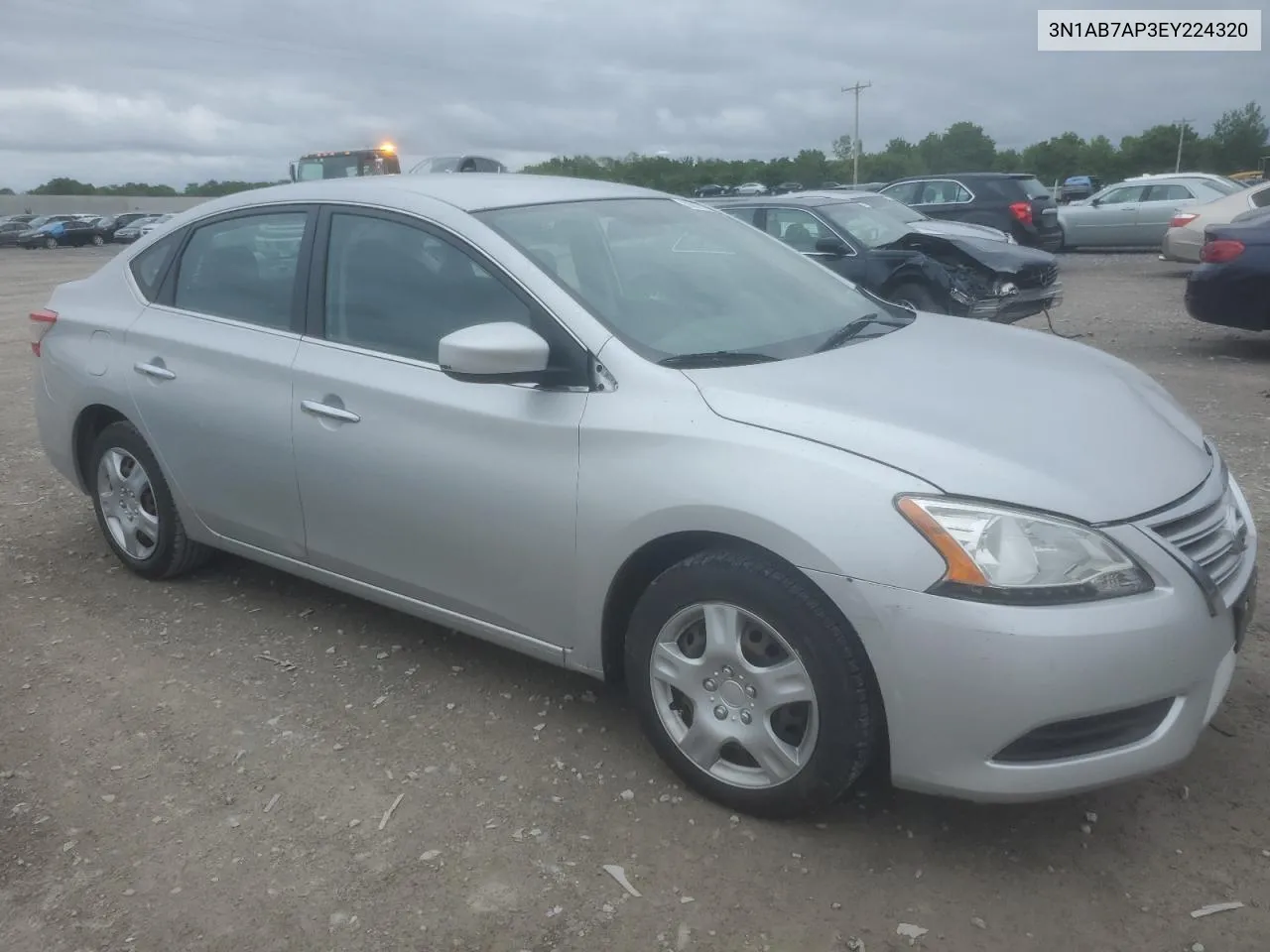 2014 Nissan Sentra S VIN: 3N1AB7AP3EY224320 Lot: 58217434