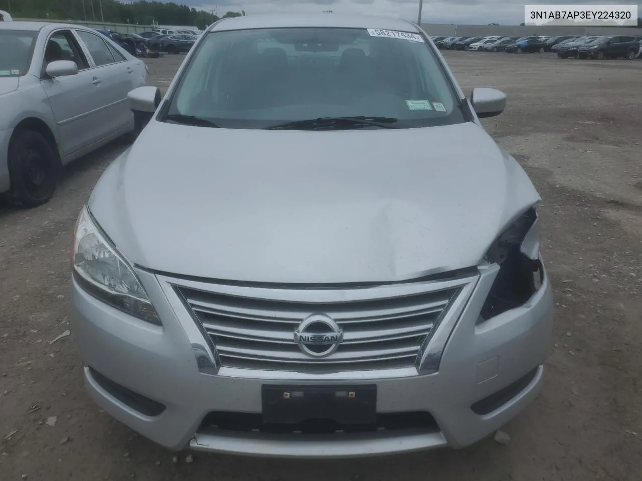 2014 Nissan Sentra S VIN: 3N1AB7AP3EY224320 Lot: 58217434