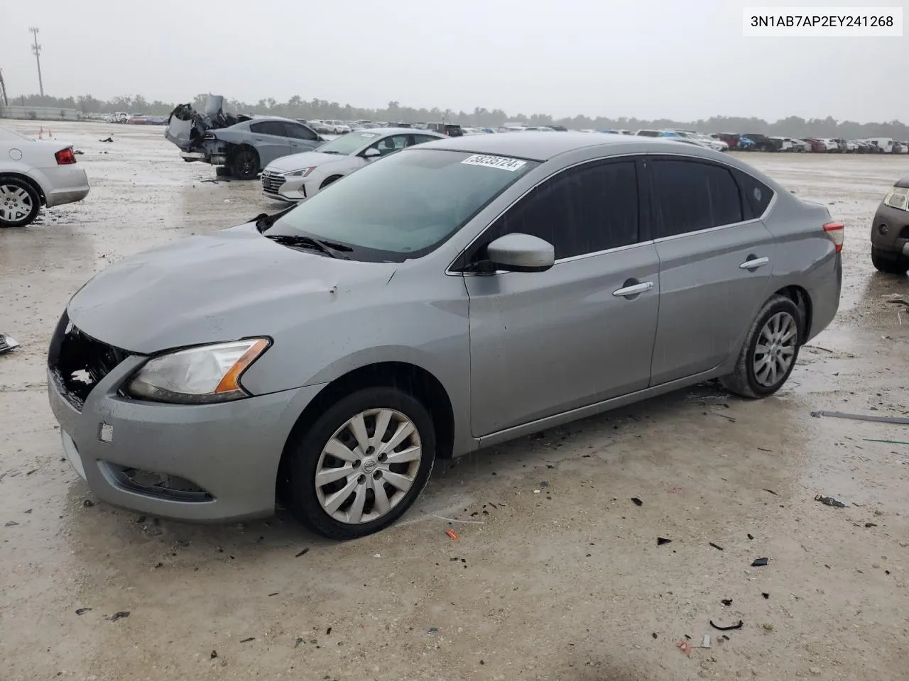 2014 Nissan Sentra S VIN: 3N1AB7AP2EY241268 Lot: 58235724