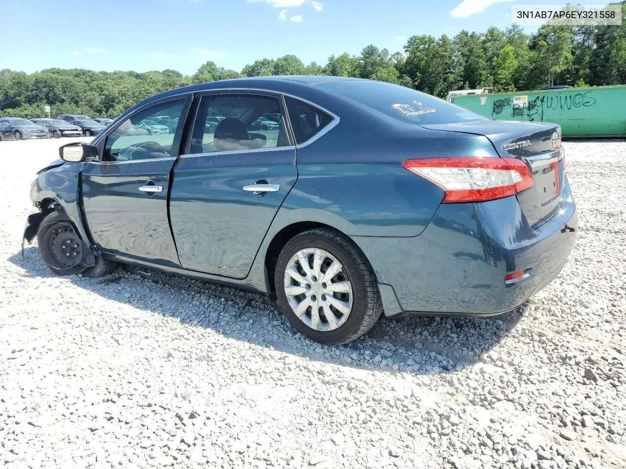 3N1AB7AP6EY321558 2014 Nissan Sentra S