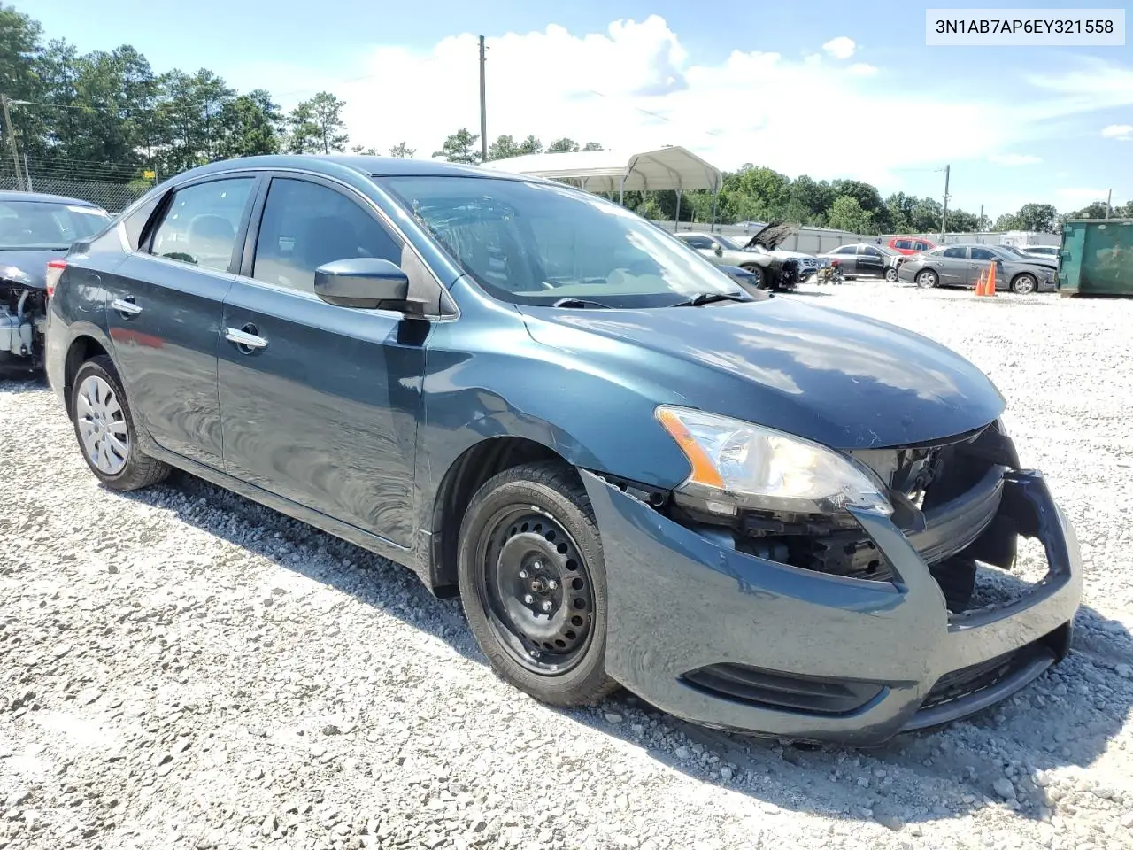 3N1AB7AP6EY321558 2014 Nissan Sentra S