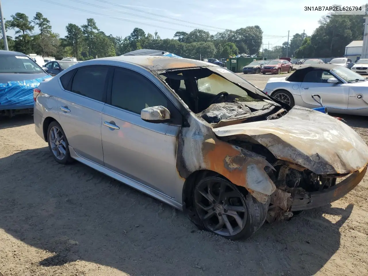 3N1AB7AP2EL626794 2014 Nissan Sentra S