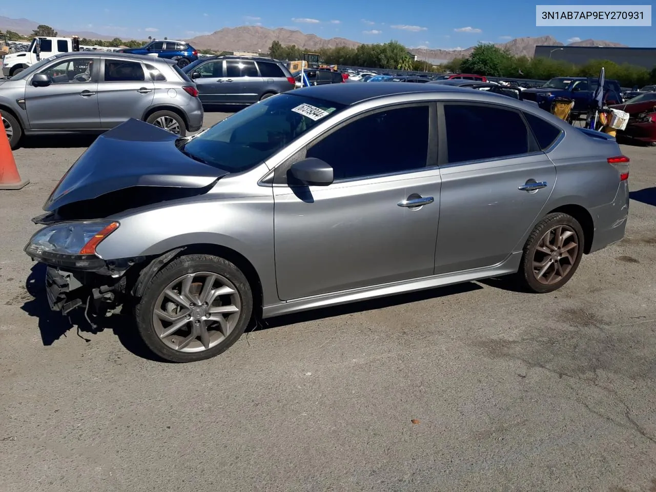 2014 Nissan Sentra S VIN: 3N1AB7AP9EY270931 Lot: 67319344