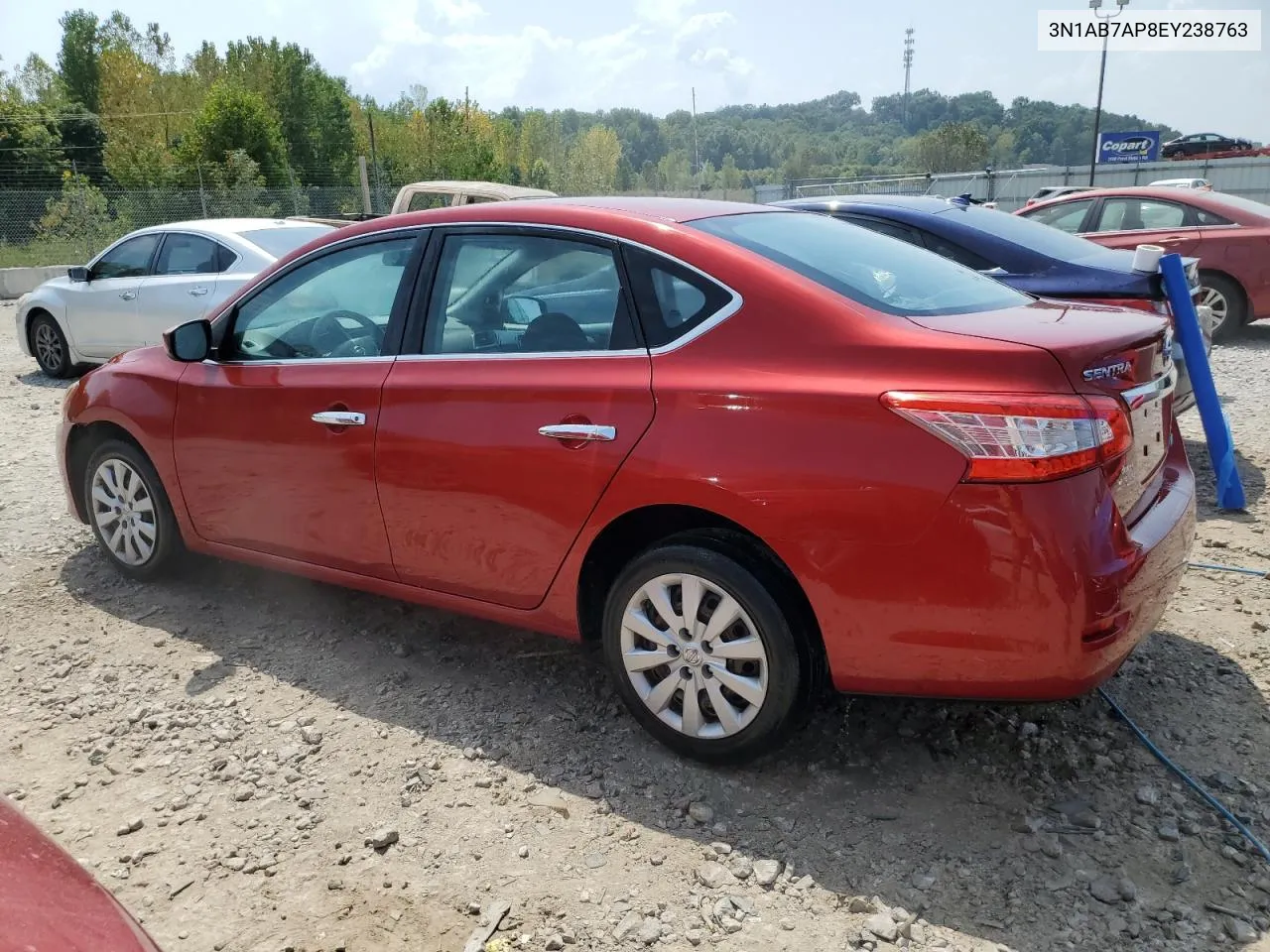 2014 Nissan Sentra S VIN: 3N1AB7AP8EY238763 Lot: 69292804