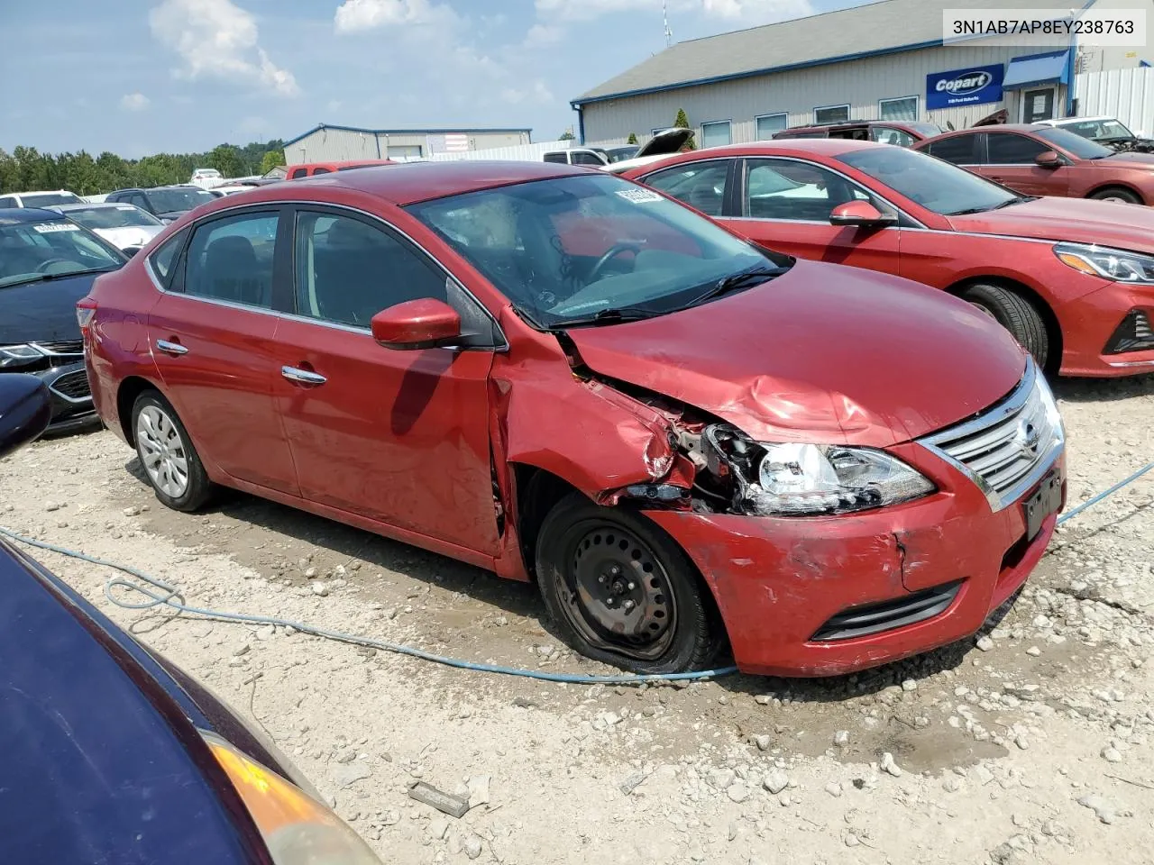 2014 Nissan Sentra S VIN: 3N1AB7AP8EY238763 Lot: 69292804