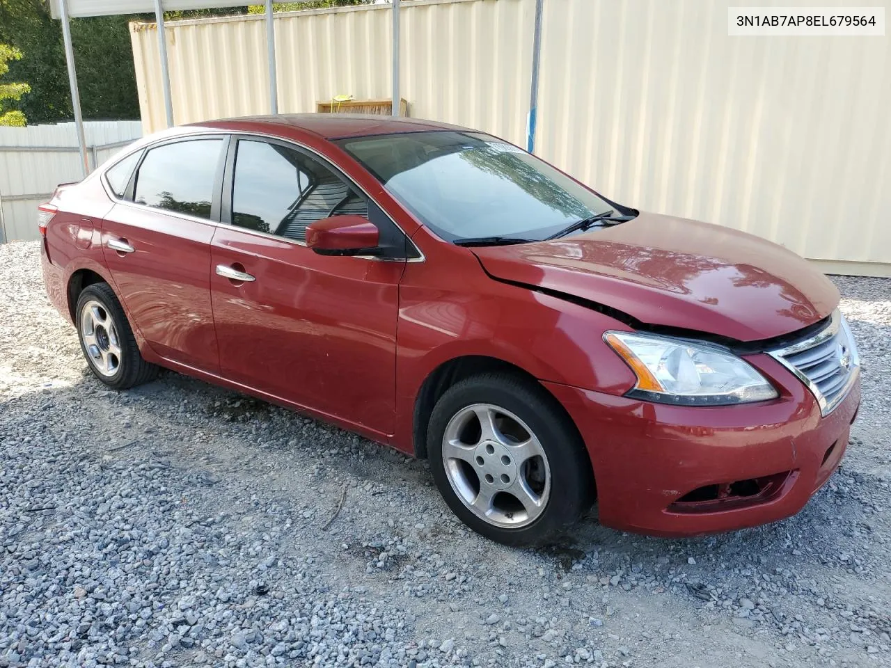 3N1AB7AP8EL679564 2014 Nissan Sentra S