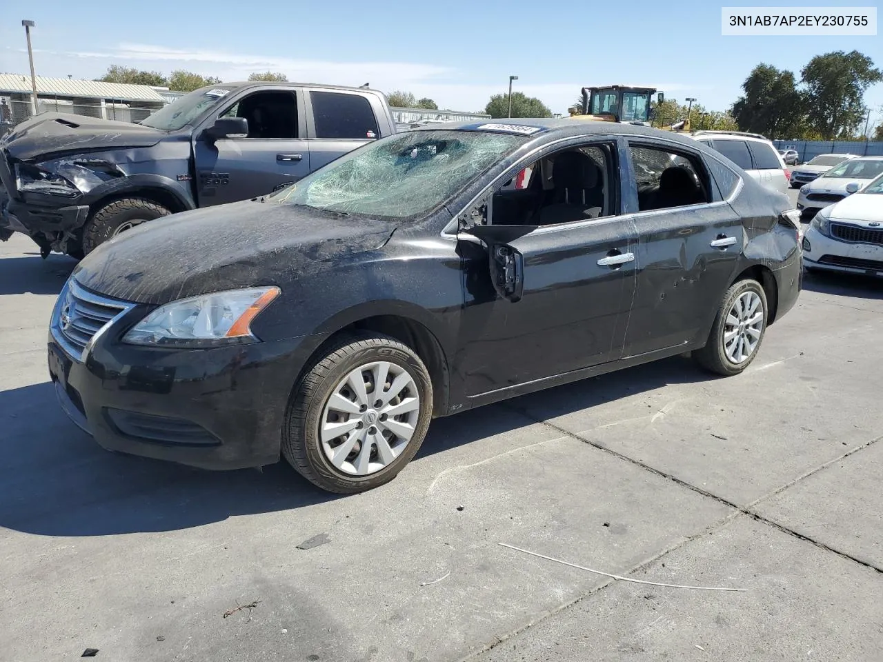 2014 Nissan Sentra S VIN: 3N1AB7AP2EY230755 Lot: 71629564