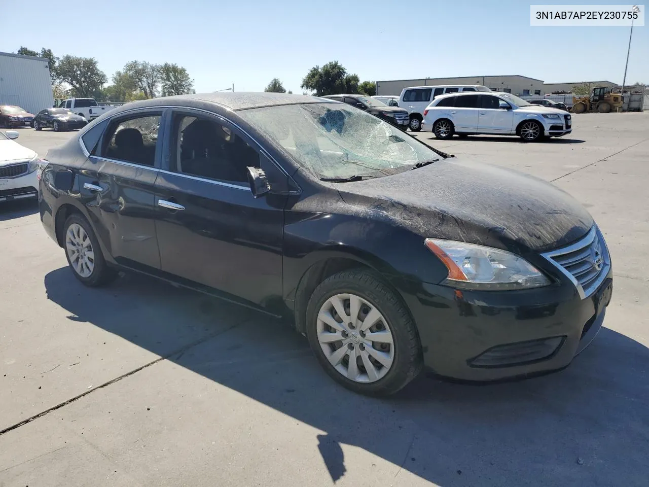 2014 Nissan Sentra S VIN: 3N1AB7AP2EY230755 Lot: 71629564