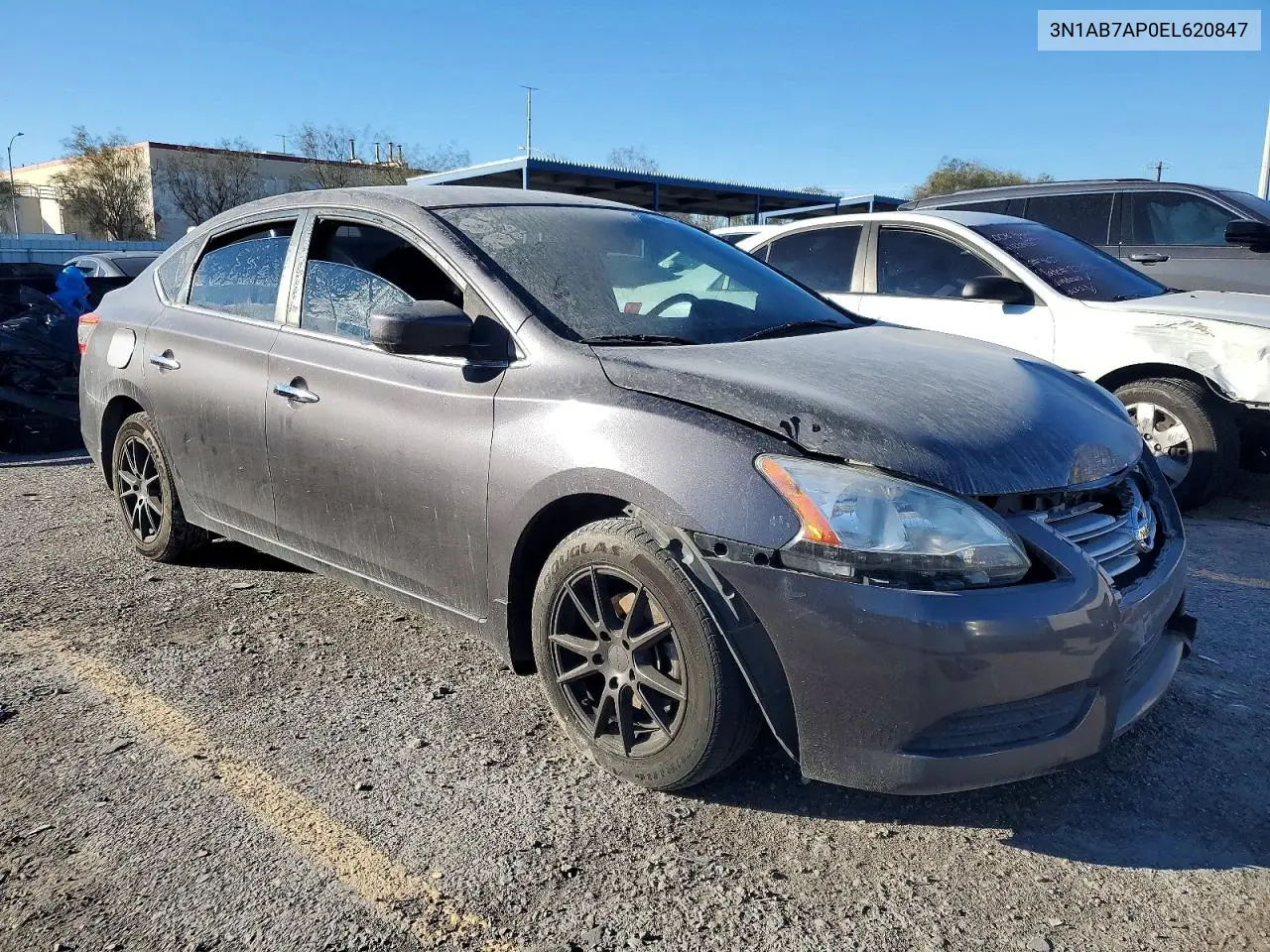 3N1AB7AP0EL620847 2014 Nissan Sentra S